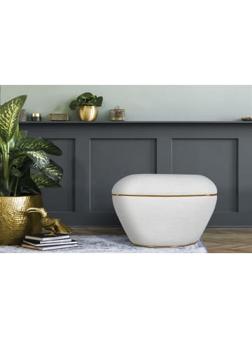 Kayoom Hocker Contessa 135 in weiß - gold