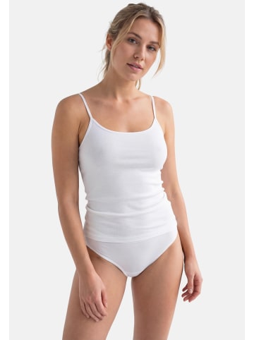 Conta Spaghetti Top Modal in Weiß / schwarz