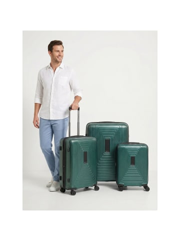 Redolz Essentials 14 4 Rollen Kofferset 3-teilig mit Dehnfalte pearl-green metallic