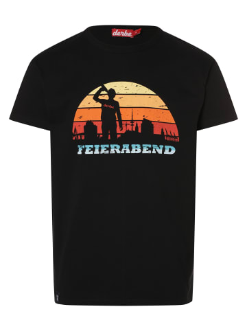 Derbe T-Shirt in schwarz