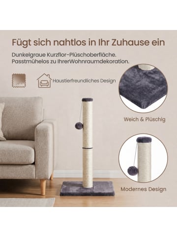 Feandrea Katzenbaum Clawfy in Dunkelgrau - (B)40 x (H)84 x (T)40 cm