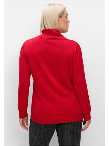 sheego Pullover in rot