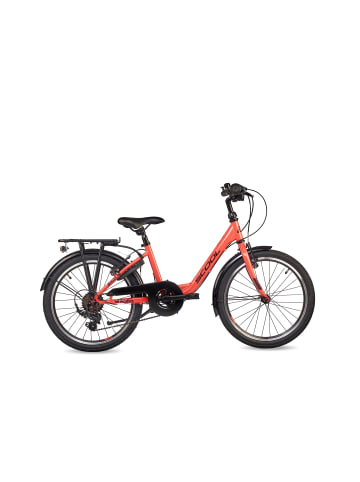 S'COOL Kinderfahrrad - chiX 20 Zoll 6-Gang | ab 6 Jahre - Pink/Dark Red
