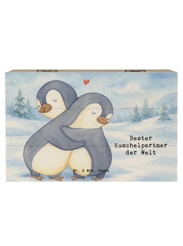 Mr. & Mrs. Panda Aufbewahrungsbox Pinguin Bester Kuschelpartner ... in Weiß