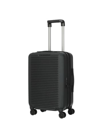 Mandarina Duck Tank Case - 4-Rollen-Trolley 55 cm erw. (china blue) in schwarz