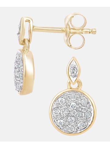 Diamant L'éternel Ohrhänger aus 375 Gelbgold mit Diamant