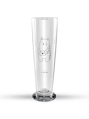 Mr. & Mrs. Panda Weißbierglas Bär Vermissen ohne Spruch in Transparent