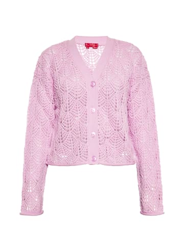 Swirly Damen Cardigan in Pink