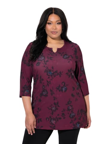 Ulla Popken Longshirt in dunkel weinrot