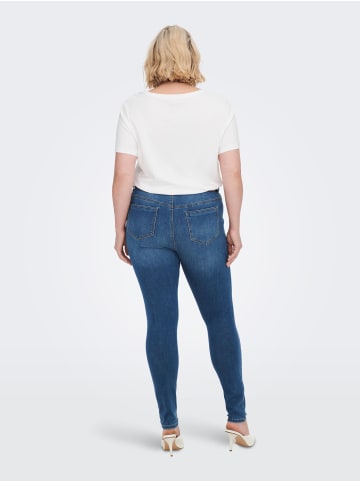 ONLY Carmakoma Skinny Mid Waist Jeans Plus Size CARSALLY in Blau