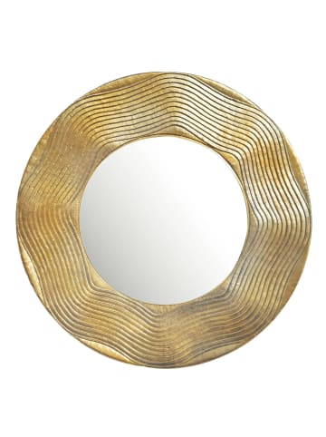 KADIMA DESIGN Wandspiegel 74 cm Metall Design Hängespiegel , Aluminium