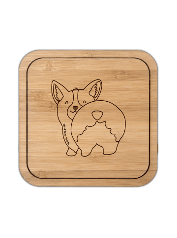 Mr. & Mrs. Panda kork untersetzer Corgi Po ohne Spruch in Transparent