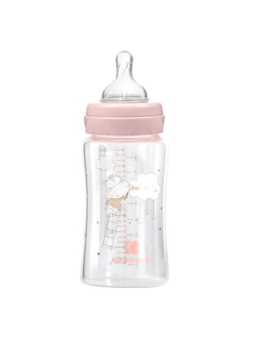 Kikkaboo Glasflasche 240 ml in rosa