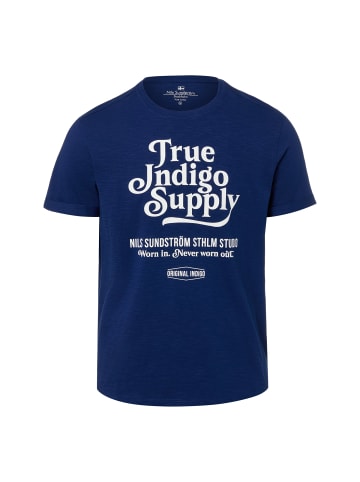 Nils Sundström Shirt in indigo weiß - 0002