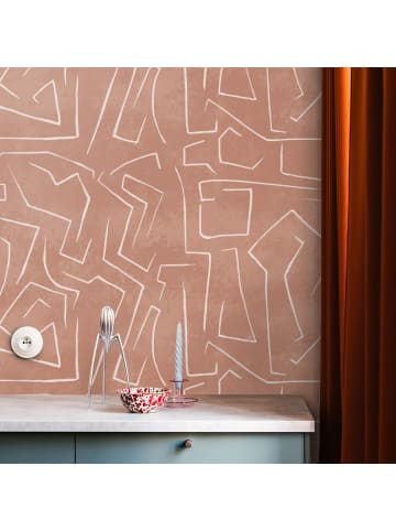 WALLPAPERS4BEGINNERS Tapete Graffiti in Rosa - (W) 200 × (L) 280 cm