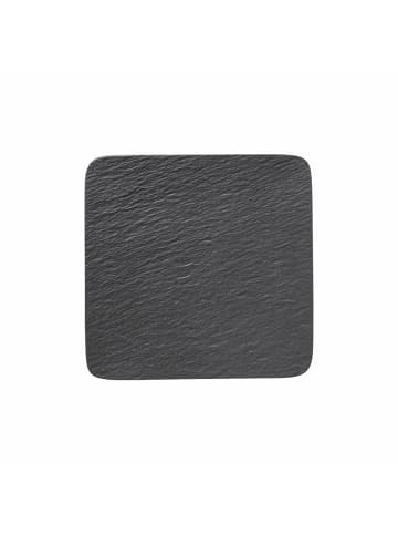 Villeroy & Boch Servierplatte Manufacture Rock ø 32,5 cm in schwarz