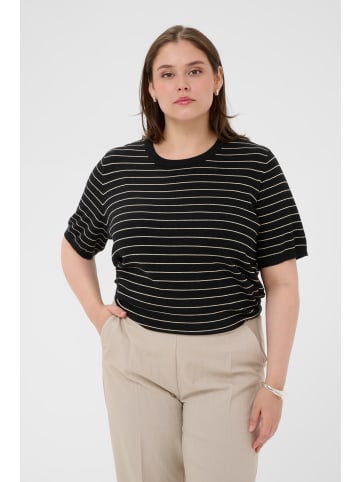 KAFFE curve Strickpullover KClizzy Regular fit in Black/FeatherGreyMel. Narrow