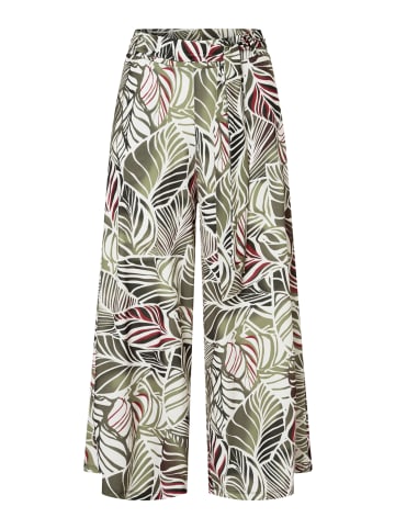 More & More weite, sommerliche 7/8-Schlupfhose in leaves print