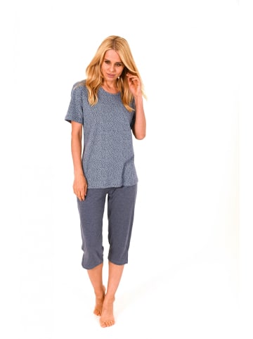 NORMANN Shirt Oberteil kurzarm Mix & Match print - 17600 in Blau