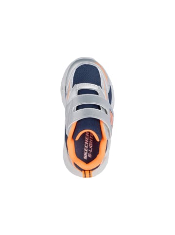Skechers Strider Glow – Low-Top-Sneaker für Kinder mit Klettverschluss Grau