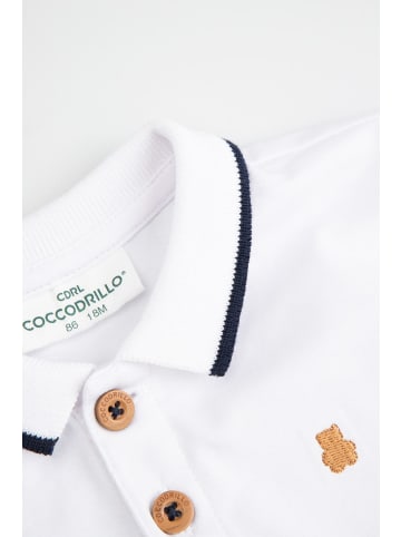 Coccodrillo T-Shirt mit kurzen Ärmeln in weiß