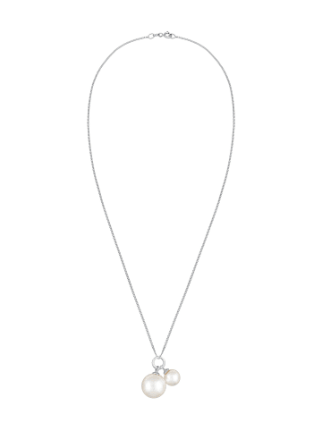 Nenalina Halskette 925 Sterling Silber Charmträger in Weiß