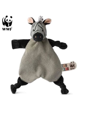 WWF Cub Club - Ziko das Zebra Schmusetuch (30cm) in grau