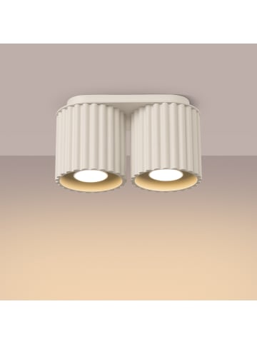 Nice Lamps Plafond ZORA 2 beige H 12 cm
