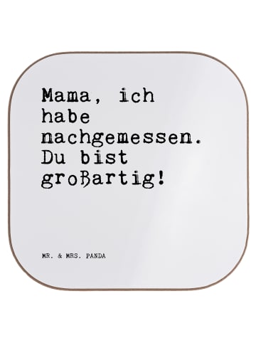 Mr. & Mrs. Panda Untersetzer Mama, ich habe nachgemessen.... mit... in Weiß