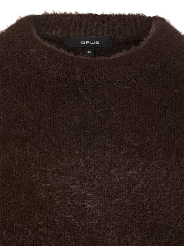 OPUS Strickpullover Puvet in schoko - 0001