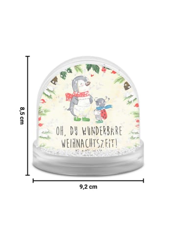 Mr. & Mrs. Panda glitzerkugel Smörle Winterzeit mit Spruch in Naturpapier