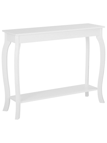 Beliani Konsolentisch HARTFORD in Weiß - (W) 100 x (H) 80 x (L) 31 cm