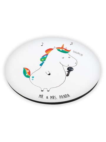 Mr. & Mrs. Panda magnet Einhorn Sänger ohne Spruch in Weiß