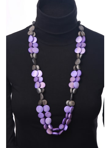 collezione alessandro Lange Kette " Mona " in violett
