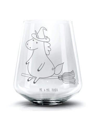 Mr. & Mrs. Panda Cocktail Glas Einhorn Hexe ohne Spruch in Transparent