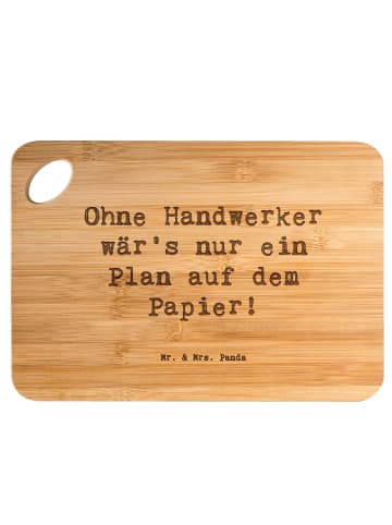 Mr. & Mrs. Panda Brett Spruch Handwerker Lebensart mit Spruch in Braun