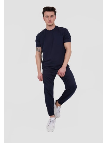 Tom Barron Set aus Oversize-Shirt und Jogginghose in DARKBLUE