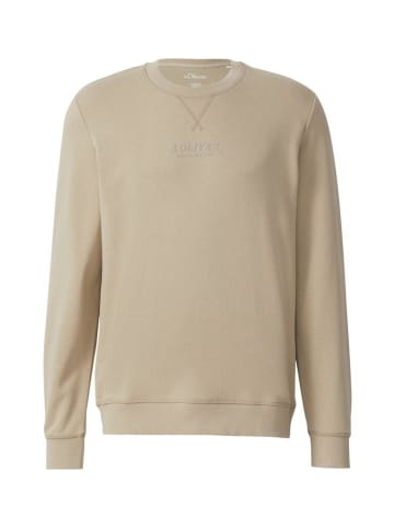 S.OLIVER RED LABEL Sweatshirt in Beige