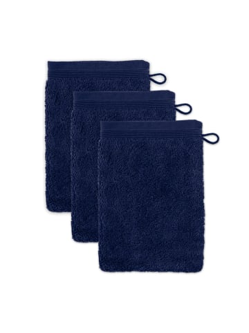 Möve Waschhandschuh Superwuschel 3er Pack in deep sea