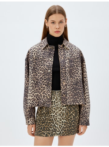 KOTON Blazer in Beige Gemustert