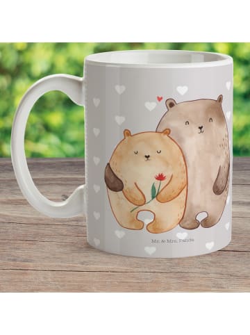 Mr. & Mrs. Panda Kindertasse Bären Liebe ohne Spruch in Grau Pastell