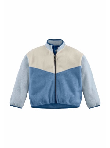 Hessnatur Hessnatur Softfleece Jacke aus reiner Bio-Baumwolle in rivierablau