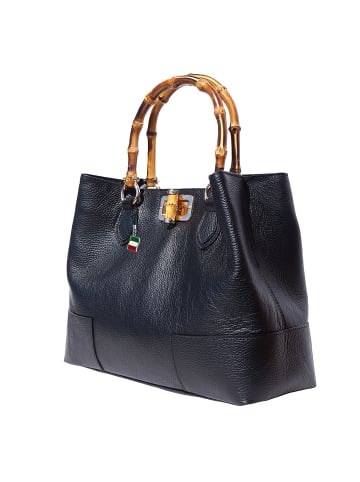 Florence Florence Henkeltasche, Umhängetasche Leder schwarz, braun ca. 36cm