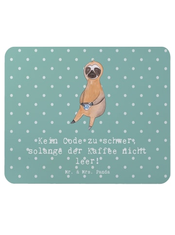 Mr. & Mrs. Panda Computer Mousepad Code und Kaffee mit Spruch in Meeresbrise