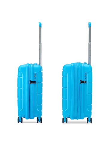 MODO by roncato Starlight 3.0 4 Rollen Kabinentrolley 55 cm mit Dehnfalte in light blue