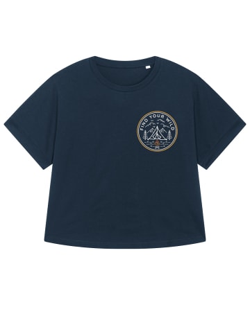 wat? Apparel T-Shirt Find your wild in Dunkelblau