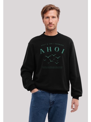 F4NT4STIC Sweatshirt Ahoi Möwe Knut und Jan in schwarz