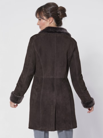 Mainpol Lammfell-Jacke in braun