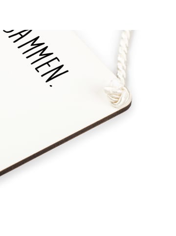 Mr. & Mrs. Panda Schild Avocado Toast mit Spruch in Weiß