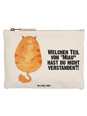 Mr. & Mrs. Panda Etui Katze Mittelfinger mit Spruch in Weiß